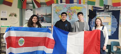 Photo of Coronado High School Students who were awarded Summer Study Abroad scholarships