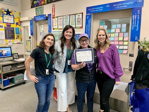 Photo Of Coronado Middle School Teacher Kim Pittner Honored With Literacy Award